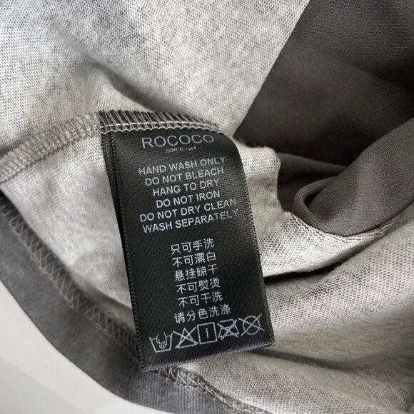 Rococo Womens Short Sleeve Layered Top Sz‎ Medium Linen Blend Corpcore Office - Picture 7 of 12